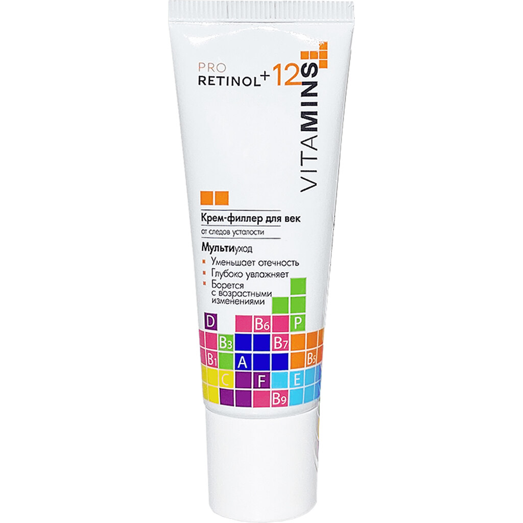 325543 ALF MODUM PRO RETINOL+12 VITAMINS Göz qapaqları üçün krem-filler 25 q 