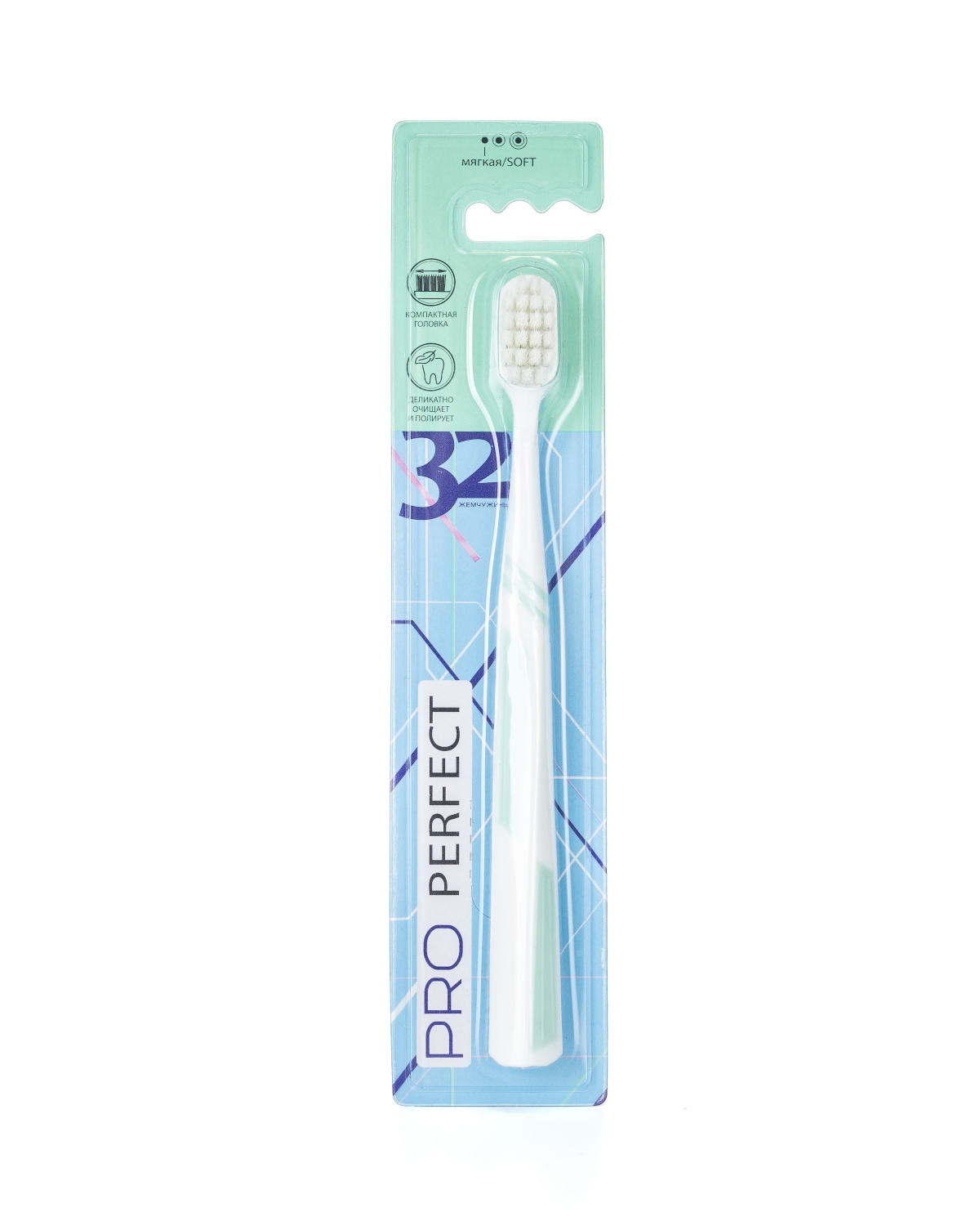327813-02 Modum 32 İnci Diş fırçası Pro Perfect (rəng: yaşıl)