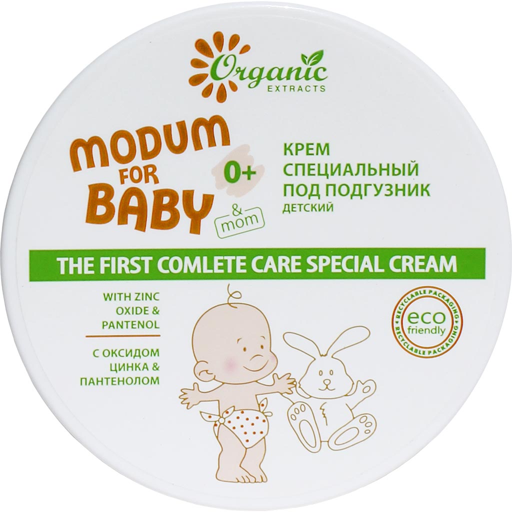 332301 MODUM Uşaqlar üçün bez altı qoruyucu krem MODUM FOR BABY 0+, 120 ml