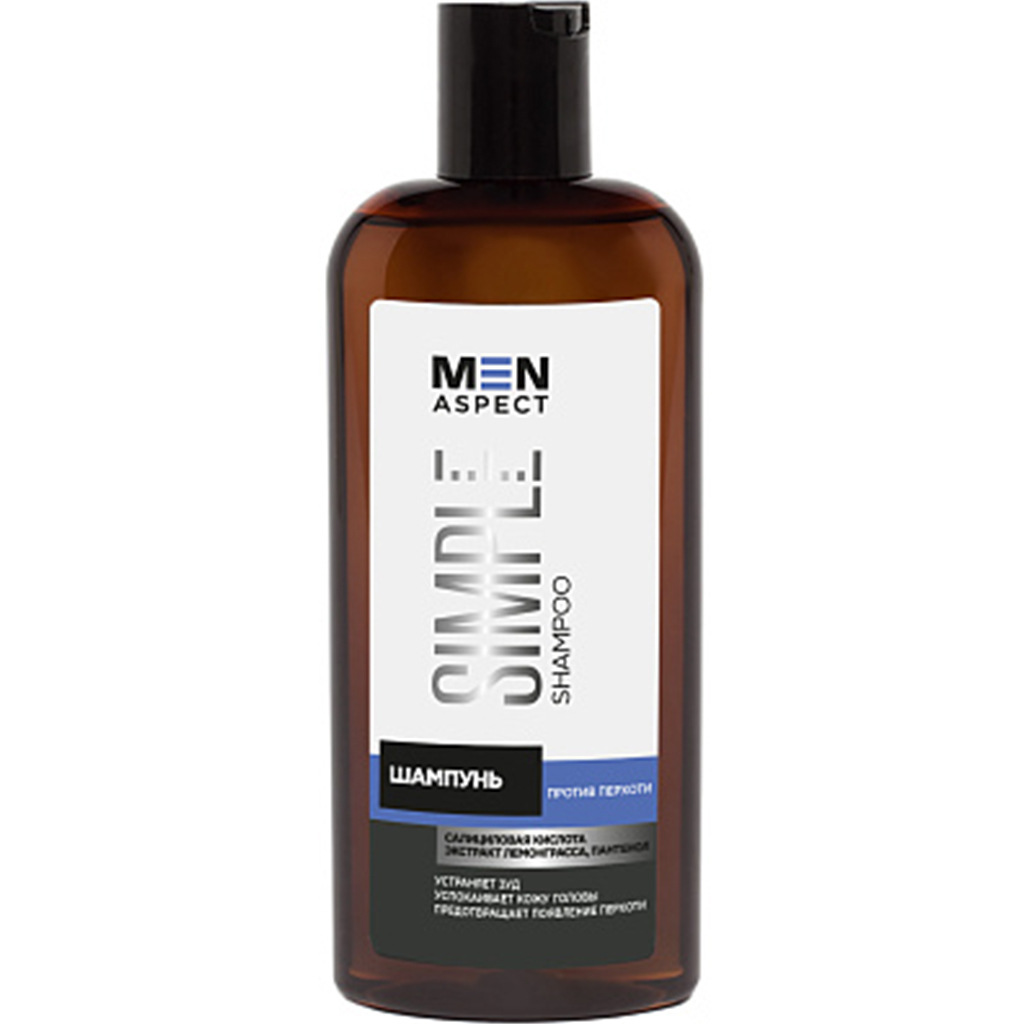 340415 MODUM MEN ASPECT Kişilər üçün saç şampunu SIMPLE Kəpəyə qarşı, 250 ml 340415 MODUM MEN ASPECT Kişilər üçün saç şampunu SIMPLE Kəpəyə qarşı, 250 ml