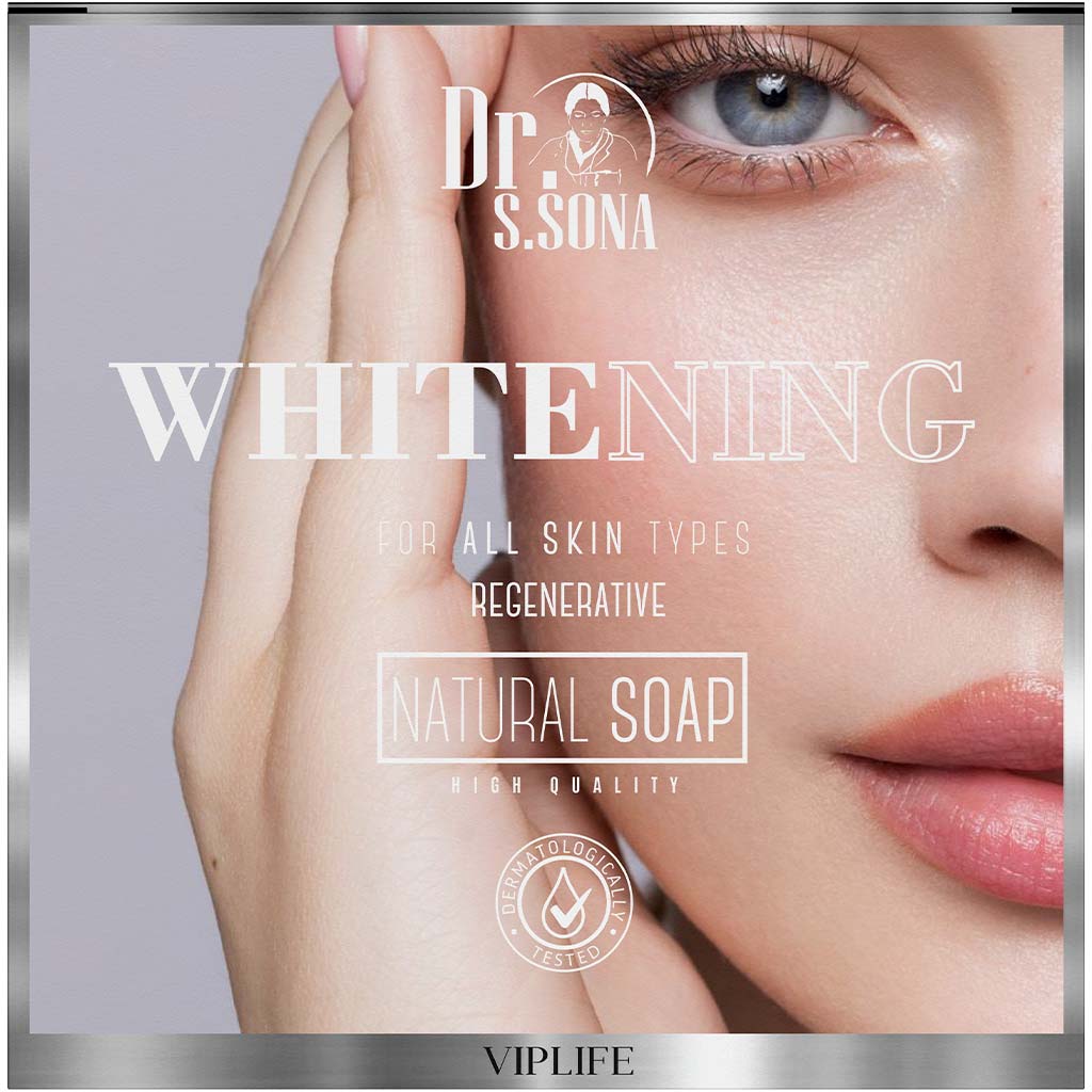 430003 DR.S.SONA Üz və bədən üçün bərk sabun WHITENING 100 q. (ağardıcı) 