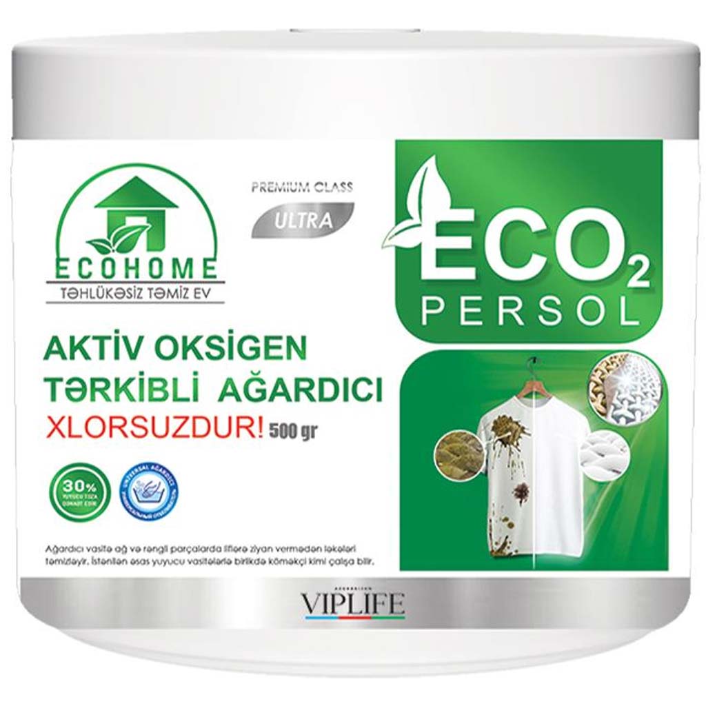 540009 ECOHOME Aktiv Oksigen Tərkibli Ağardıcı-Ləkəçıxardan 500 q.