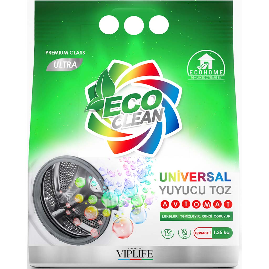 540021 ECOHOME Premium Class Rəngli paltarlar üçün yuyucu toz UNIVERSAL 1350 qr.