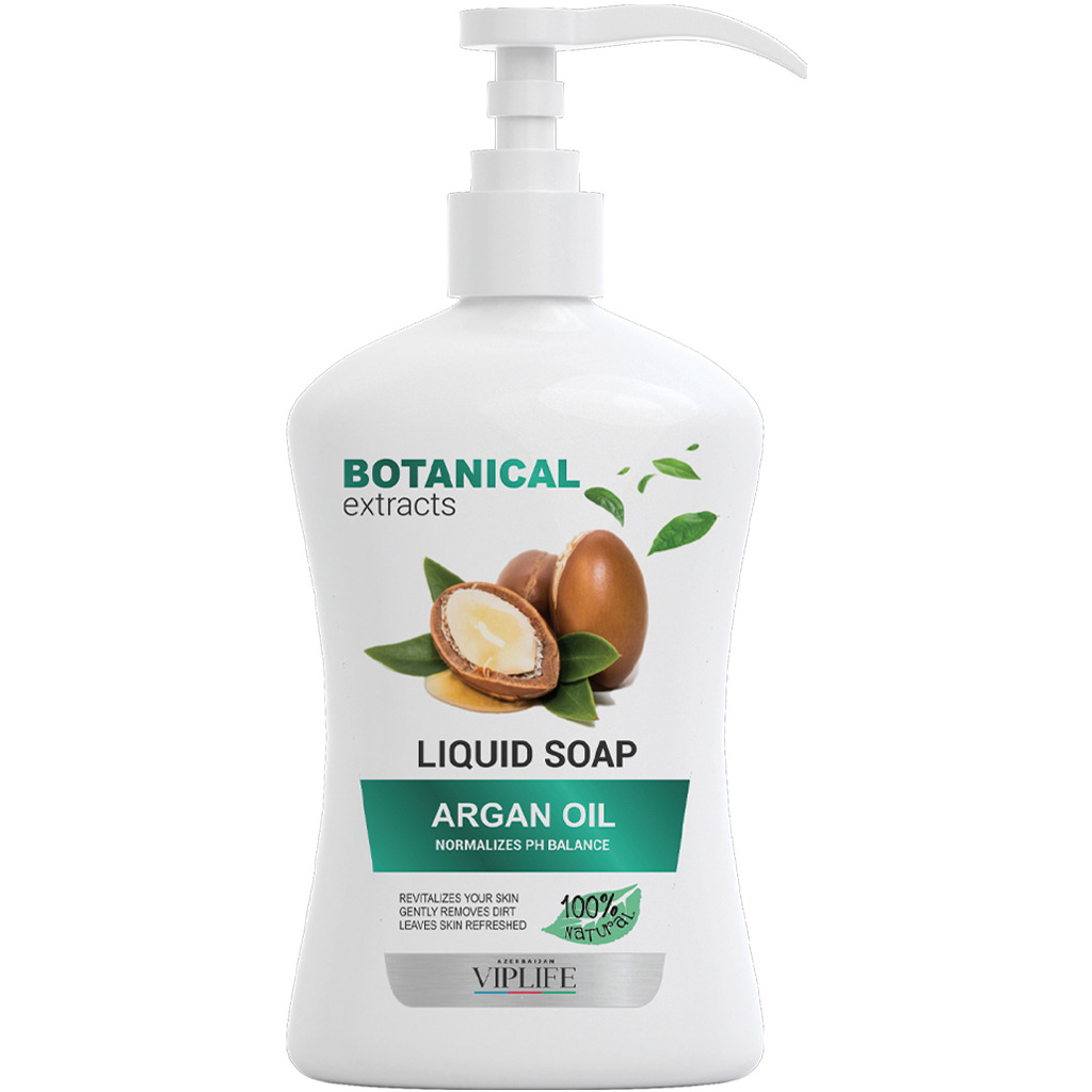 540119 VIPLIFE Botanical Extracts Duru əl sabunu ARGAN YAĞI 225 ml