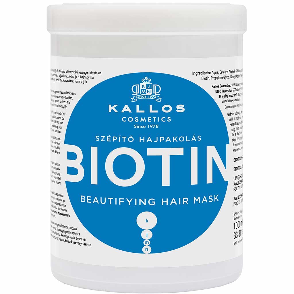 550029 KALLOS KJMN Saçlar üçün biotinli maska Biotin, 1000 ml 550029 KALLOS KJMN Saçlar üçün biotinli maska Biotin, 1000 ml