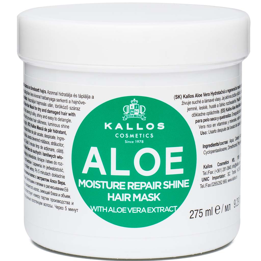 550040 KALLOS KJMN Quru və zədələnmiş saçlar üçün aloe ekstraktı ilə nəmləndirici maska, 275 ml 550040 KALLOS KJMN Quru və zədələnmiş saçlar üçün aloe ekstraktı ilə nəmləndirici maska, 275 ml