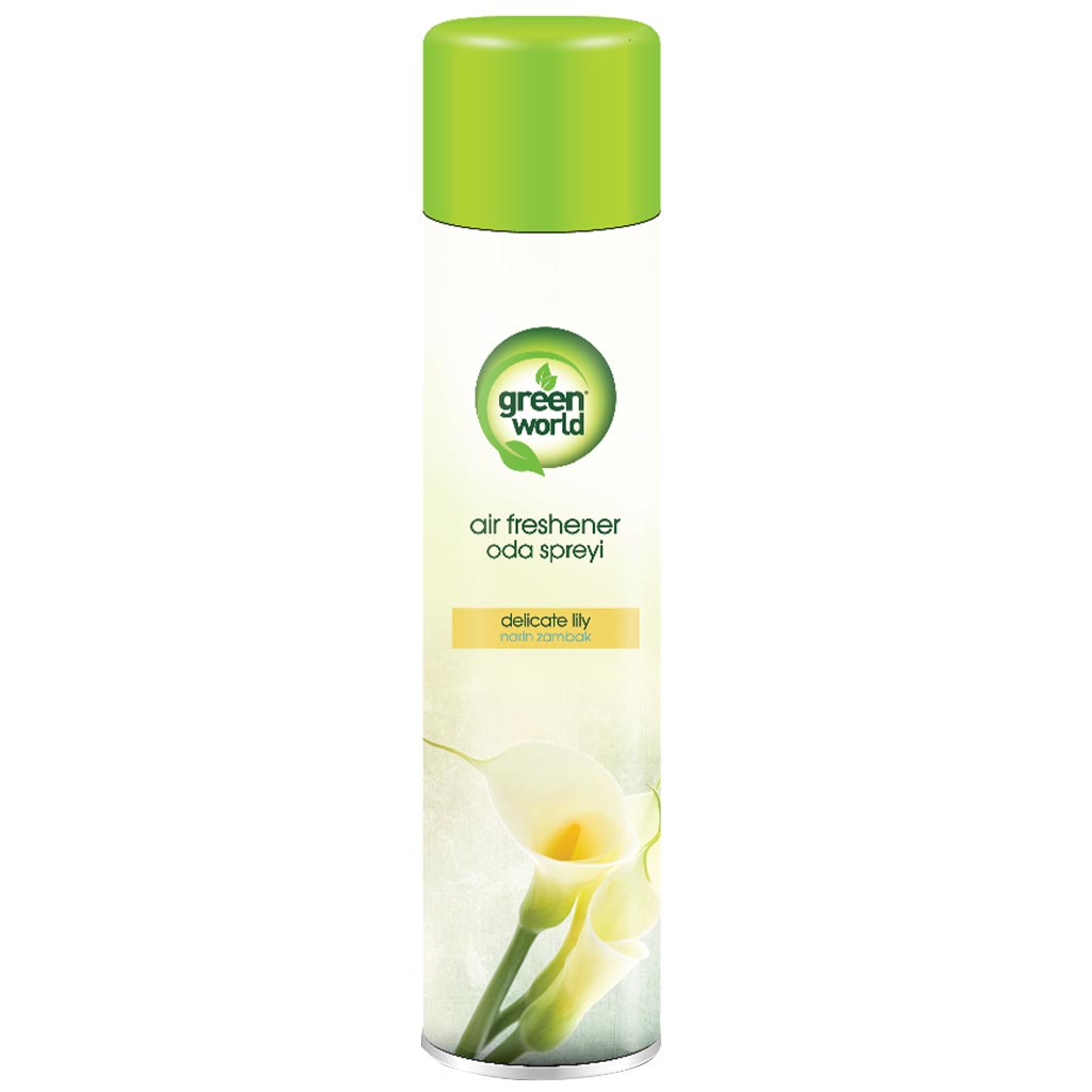 68032 Green World Hava təravətləndiricisi DELICATE LILY 400 ml 68032 Green World Hava təravətləndiricisi DELICATE LILY 400 ml