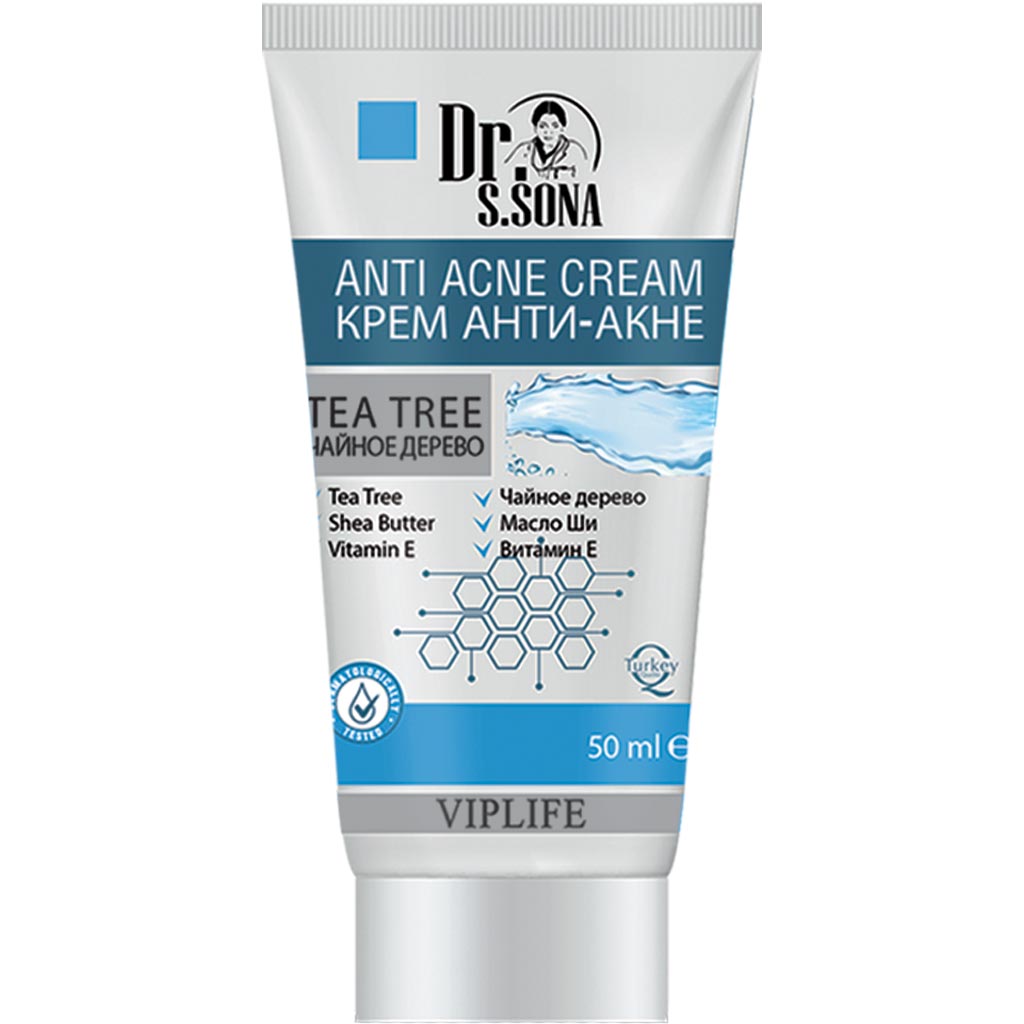 780038 VIPLIFE DR S SONA Akneyə qarşı krem ÇAY AĞACI 50 ML