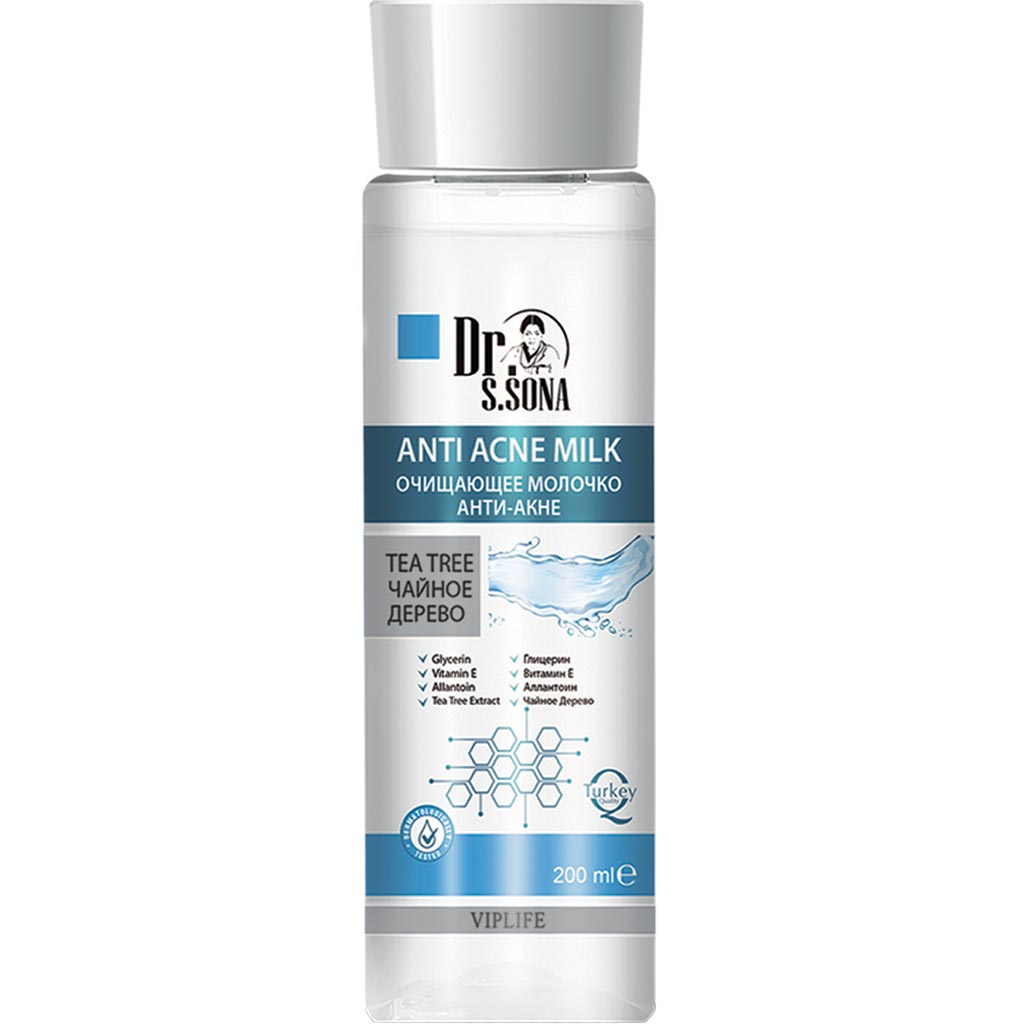 780043 VIPLIFE Dr.Sona təmizləyici süd ÇAY AĞACI 200 ml