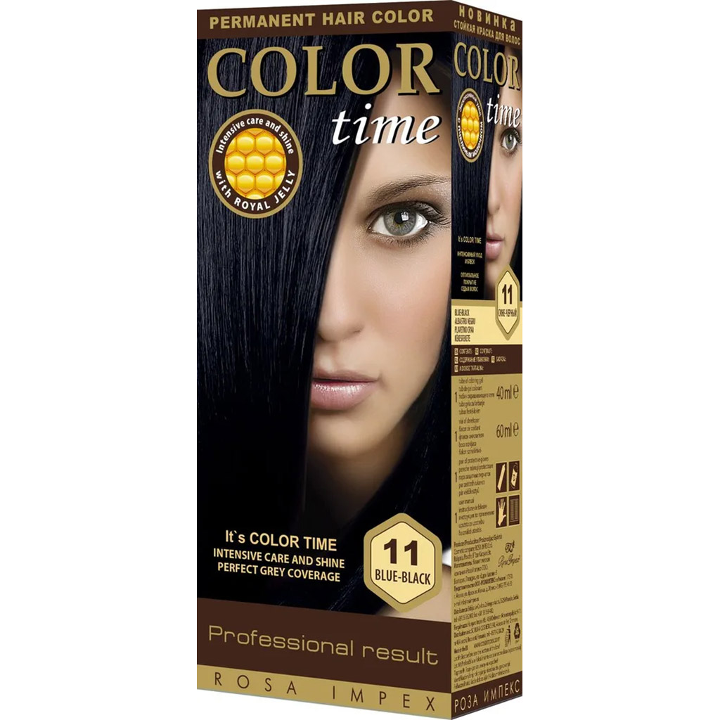 800032 REGAL Saç boyası COLOR TIME № 11 göy-qara 40 ml boyayıcı gel + 60 ml oksidləşdirici 800032 REGAL Saç boyası COLOR TIME № 11 göy-qara 40 ml boyayıcı gel + 60 ml oksidləşdirici