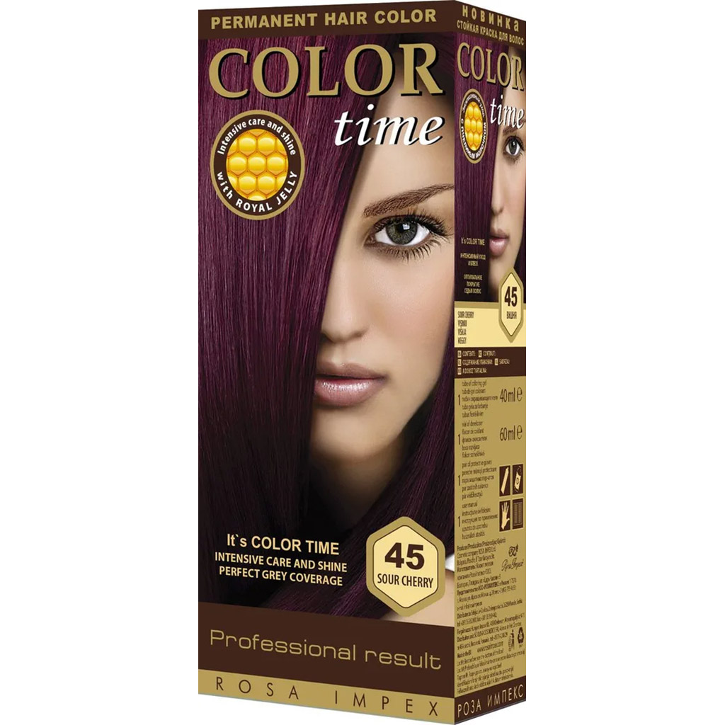800038 REGAL Saç boyası ''Color Time" № 45 albalı 40 ml boyayıcı gel + 60 ml oksidləşdirici 800038 REGAL Saç boyası ''Color Time" № 45 albalı 40 ml boyayıcı gel + 60 ml oksidləşdirici