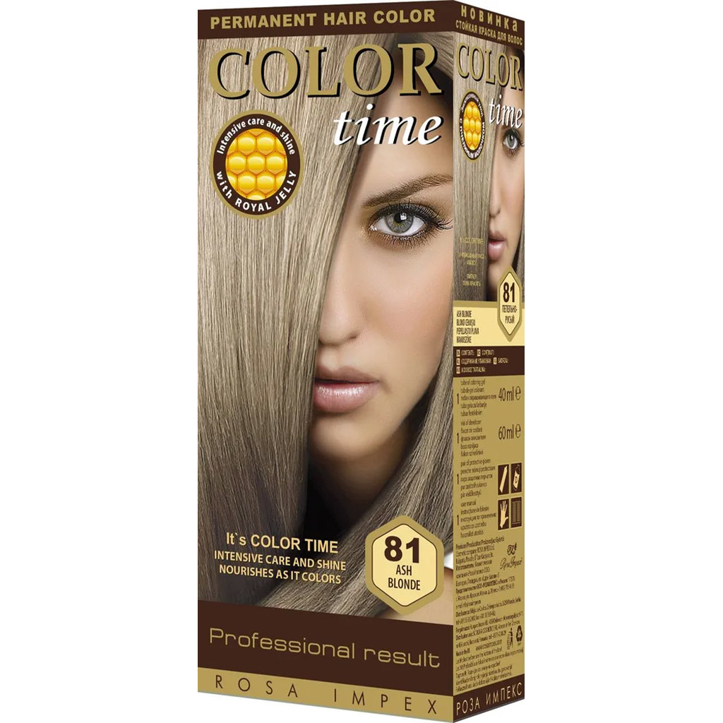 800048 REGAL Saç boyası ''Color Time" № 81 küli xurmayı 40 ml boyayıcı gel + 60 ml oksidləşdirici 800048 REGAL Saç boyası ''Color Time" № 81 küli xurmayı 40 ml boyayıcı gel + 60 ml oksidləşdirici
