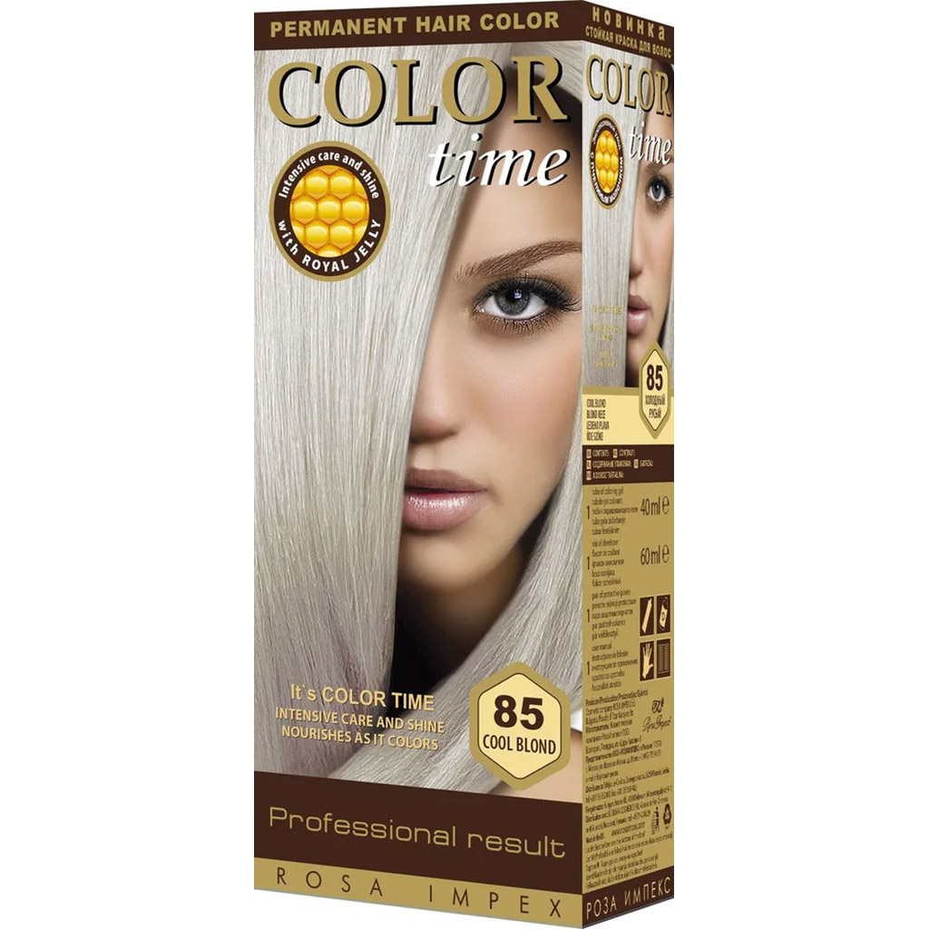 800049 REGAL Saç boyası ''Color Time" № 85 soyuq xurmayı 40 ml boyayıcı gel + 60 ml oksidləşdirici 800049 REGAL Saç boyası ''Color Time" № 85 soyuq xurmayı 40 ml boyayıcı gel + 60 ml oksidləşdirici
