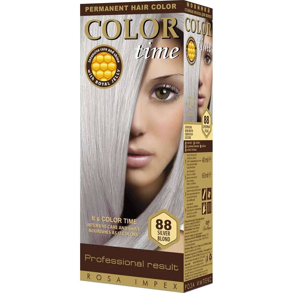 800050 REGAL Saç boyası COLOR TIME 88 gümüşü xurmayı 40 ml boyayıcı gel + 60 ml oksidləşdirici 800050 REGAL Saç boyası COLOR TIME 88 gümüşü xurmayı 40 ml boyayıcı gel + 60 ml oksidləşdirici
