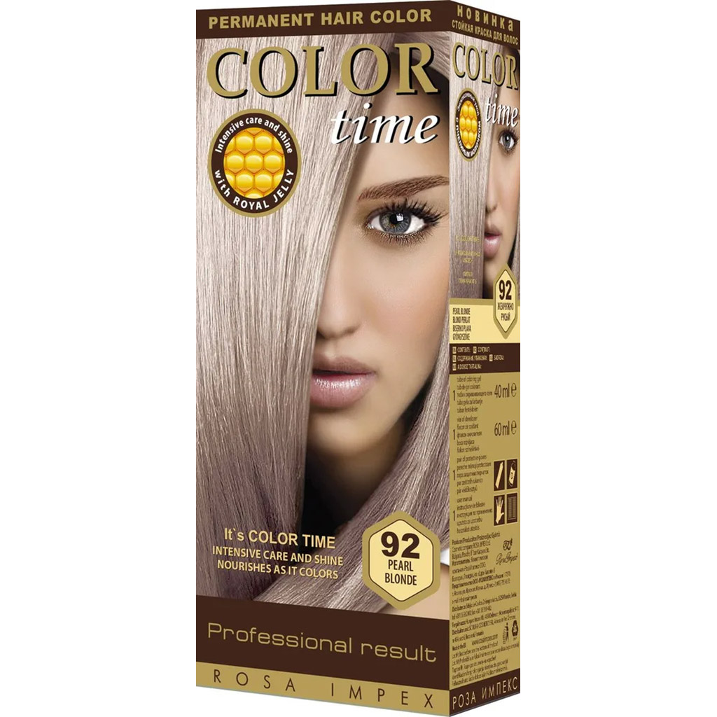 800052 REGAL Saç boyası ''Color Time" № 92 mirvari-xurmayı 40 ml boyayıcı gel + 60 ml oksidləşdirici 