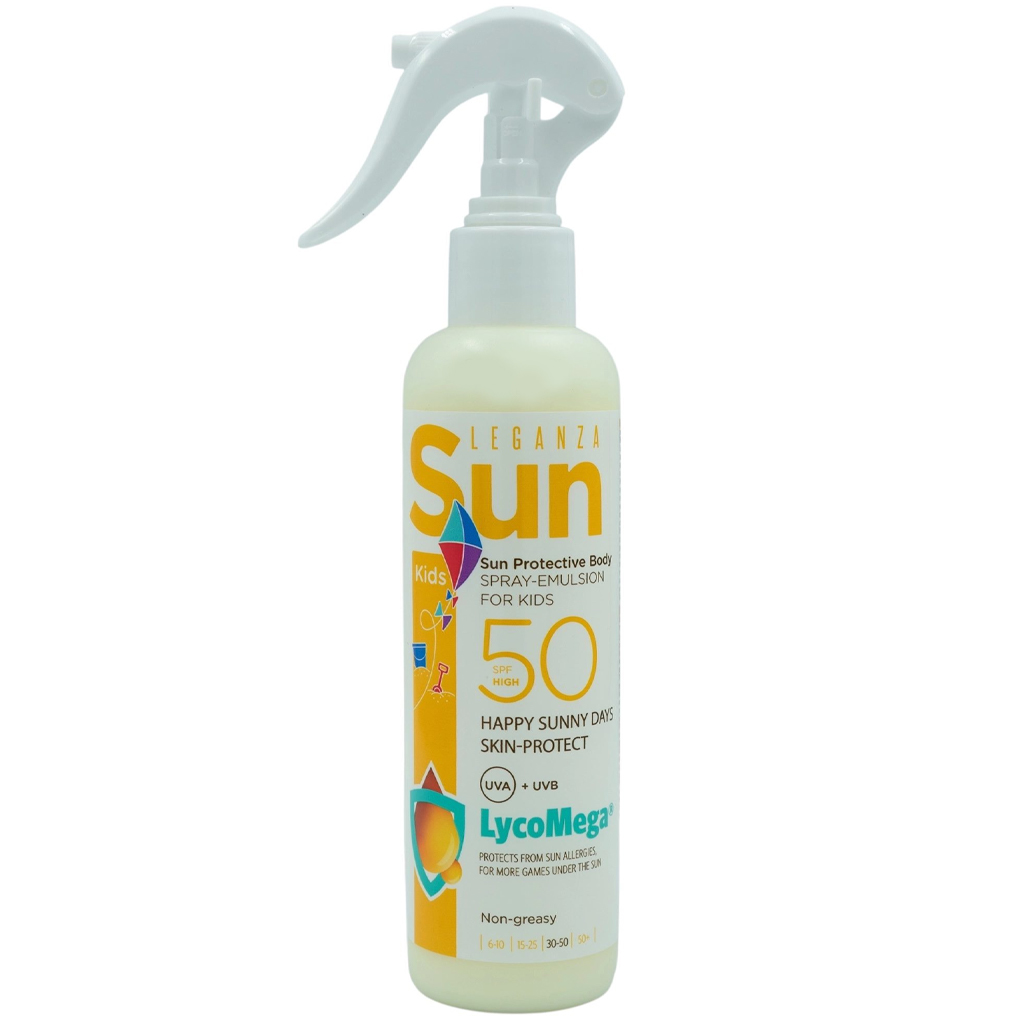 800334 REGAL Uşaqlar üçün günəşə qarşı qoruyucu sprey-emulsiya "Leganza Sun SPF50+" 200 ml 800334 REGAL Uşaqlar üçün günəşə qarşı qoruyucu sprey-emulsiya "Leganza Sun SPF50+" 200 ml