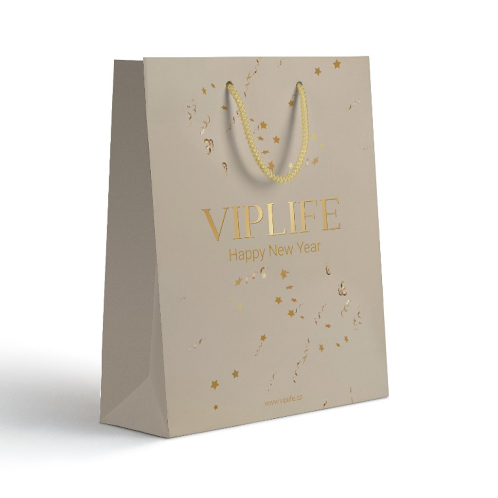 850112 VIPLIFE Yeni il dekorlu kağız paket (rəngi: krem) 850112 VIPLIFE Yeni il dekorlu kağız paket (rəngi: krem)