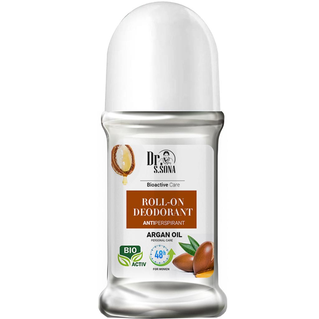 880008 Dr.Sona Bioactive Care Roll-On Deodorant Antiperspirant Argan Oil Arqan yağı ilə qadınlar üçün diyircəkli dezodorant-antiperspirant 50 ml 880008 Dr.Sona Bioactive Care Roll-On Deodorant Antiperspirant Argan Oil Arqan yağı ilə qadınlar üçün diyircəkli dezodorant-antiperspirant 50 ml